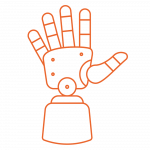 15- artificial-limb-hand orange