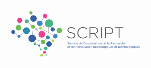 Logo of SCRIPT - Service de Coordination de la Recherche et de l'Innovation pédagogiques et technologiques
